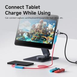 Hagibis Adaptador USB C duplo 1 em 2 saídas divisor com porta de carregamento de 100 W USB C para fone de ouvido Conversor OTG para iPad iPhone Macbook - Image 6