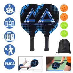 Pickle Ball Paddle Set 1 Bolsa de transporte portátil Pickleball Paddles Raquetes de pickleball com 2 pás 4 bolas de pickleball para iniciantes - Image 2