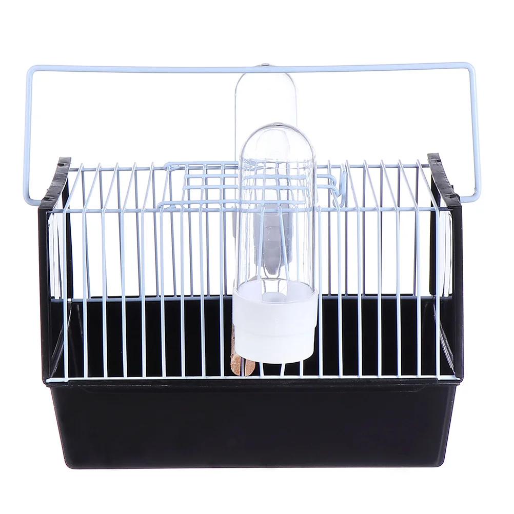Gaiola De Alimentação De Pássaro De Plástico Portátil, Gaiola Pequena, Handheld, Transporte De Papagaio, Mala De Animais De Estimação, Aves Suprimentos - Image 1
