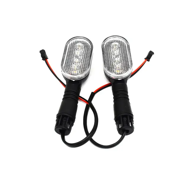 Lanterna LED de Sinalização para Bicicletas Elétricas e Motocicletas - Acessório de Segurança 36-72V, 1 Par