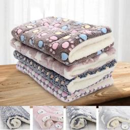 Almofada de assento antiderrapante quente para animais de estimação, cobertor de impressão, canil, gato, cão suprimentos, outono, inverno - Image 1