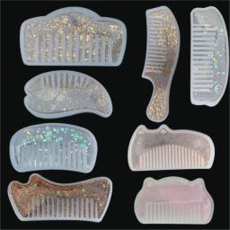 Epoxy Resin Comb Casting Mold para Artesanato, DIY Craft Supplies, Clear Base, Fazer Jóias, Moda Criativa - Image 1