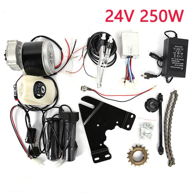 Kit de Conversão para Bicicleta Elétrica E-Bike 24V 250W: Acessórios e Controlador para Mountain Bike Modificada