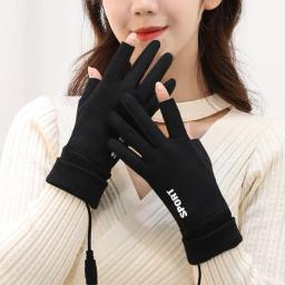 Aquecedor de mão aquecido elétrico para homens e mulheres, tela sensível ao toque, USB recarregável, luvas térmicas, windproof, aquecimento, 2 dedos - Image 4