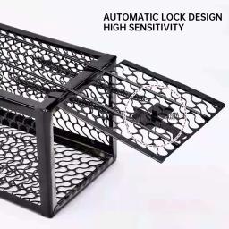 Live Humane Cage Trap para Esquilo, Mouse, Rato, Ratos, Pout, Implementar Rato, Ratoeira de Bloqueio Auto Reutilizável, Interior e Exterior - Image 2