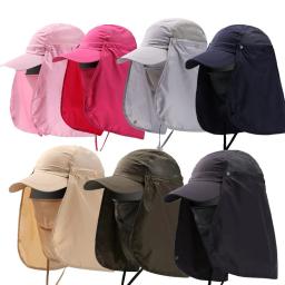 Destacável UV Proteção Sun Hat, de secagem rápida, protetor solar Cap, Cap Pesca Cap, Face Neck Cover, Proteção solar, Verão, Upf 50 Plus - Image 2