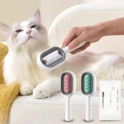 Cabelo longo removedor escova para gato e cão, silicone pet grooming pente, limpeza e tanque de água, pet produto acessórios, novo - Image 1
