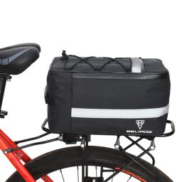 À prova d'água Bicicleta Carrier Bag, Traseiro Rack, Bicicleta Trunk Bag, Bagagem Box, Back Seat, Bolsa de Viagem, 8L, 15L - Image 1