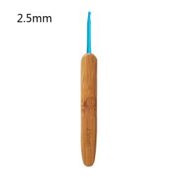 Agulhas De Tricô De Bambu para Artesanato DIY, Ganchos De Crochet, Bordados, Tricô De Madeira, Ferramentas De Tecer, 2.0-6.0mm, 1PC - Image 3