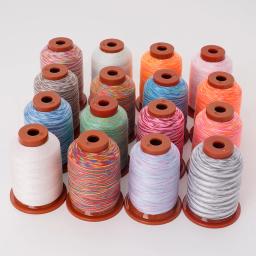 Colorido Arco-íris Poliéster Linha De Costura, Suprimentos De Fibra De Bordado, Pequeno Rolo 402, Alta Velocidade, 18g Peso, 500 Jardas, 500 Jardas - Image 5