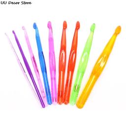 Agulhas de Crochet de alumínio com borracha macia Grip, Crochet Hook, Alças almofadadas, Agulhas de tricô coloridas, 2.5-6.0mm, 8pcs por conjunto - Image 5