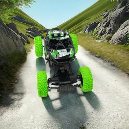 Carro de escalada off-road com controle remoto 1:18 para crianças, luzes piscantes de alta velocidade, veículo de brinquedo recarregável, presentes para meninos e meninas - Image 3