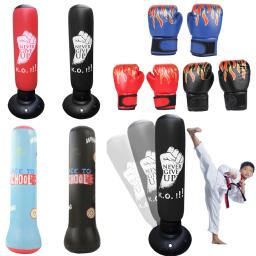 Saco de boxe de boxe de boxe de treinamento de fitness inflável saco de boxe pvc esportes luta coluna brinquedo crianças luta de boxe pressão saco de areia - Image 1