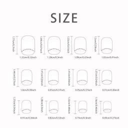 24 unidades de unhas curtas francesas borboleta com 1 gelatinosa e 1 lima de unhas - Image 4