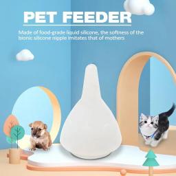 Mamilos gatinho destacáveis para animais de estimação, Chupeta de alimentação de leite, Pequenos animais - Image 2