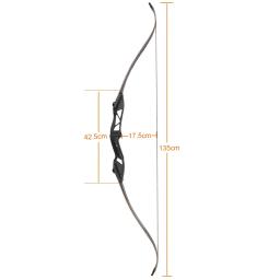 Conjunto de arco e flecha recurvo Toparchery-30-50Ibs, 56", removível, prática de tiro ao alvo, kit de tiro com arco, presentes - Image 2