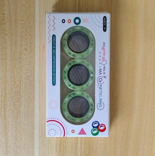 Brinquedo Anel Magnético Anti-Estresse - 3 Peças