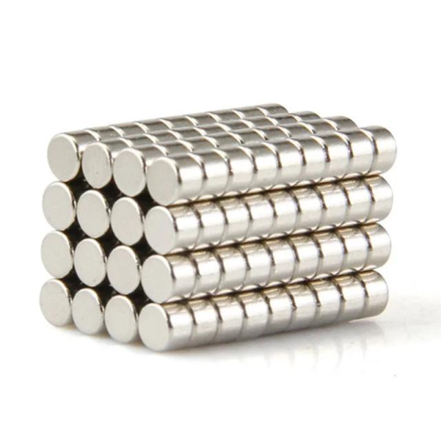 Ímãs de Neodímio Redondos Super Fortes para Artesanato - Discos Axiais Poderosos em Vários Tamanhos (3mm a 3x5mm) - 100 Peças
