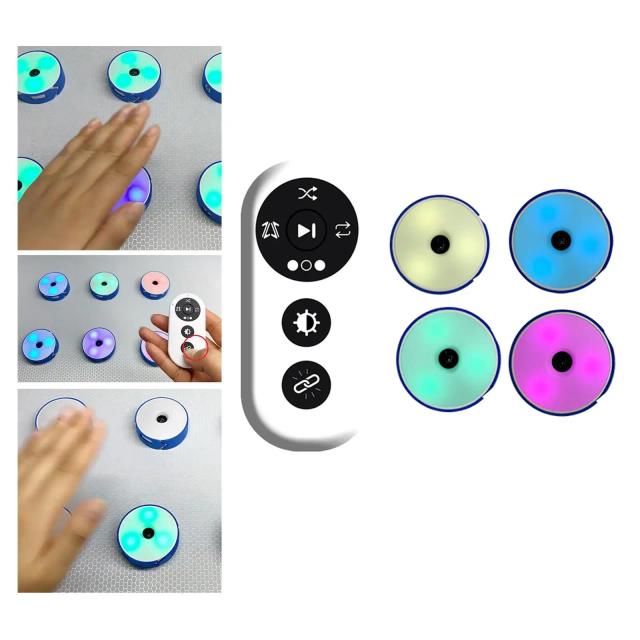 Luzes LED para Treinamento de Agilidade e Reação em Basquete e Futebol - Conjunto com 4 Unidades