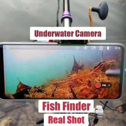 Câmera subaquática com lente grande, endoscópio, ferramenta de pesca para smartphones, 10M HD, 8 milhões de pixels, localizador impermeável, 14mm, 3 em 1 - Image 1
