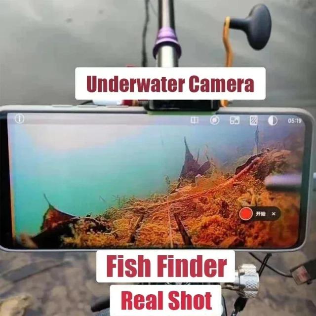 Câmera Subaquática HD 10M com Lente Grande, Endoscópio e Localizador Impermeável 3 em 1 para Smartphones com 8 Megapixels