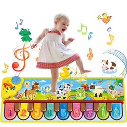 Esteiras Musicais Com Sons De Música, Tapete De Teclado De Piano, Tapete, Cobertor Animal, Brinquedos De Chão - Image 1