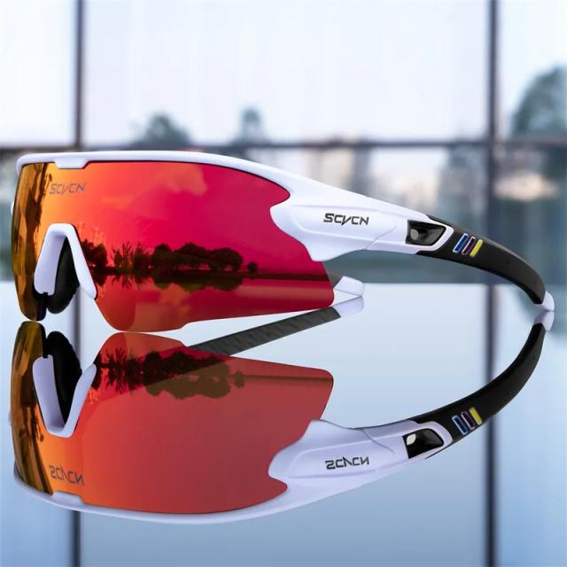 Óculos de Sol Esportivos Polarizados 3 Lentes - Ciclismo, Pesca e Motocross