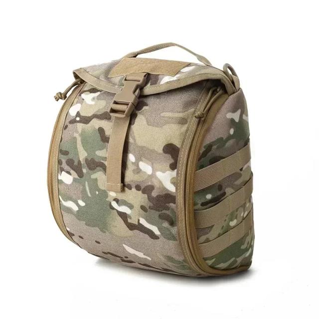 Bolsa Tática Multifuncional Molle para Esportes, Caça e Tiro com Compartimento para Capacetes de Combate