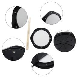 Dumb Kits de Bateria para Iniciantes, Jazz Bateria, Prática Pad, Instrumento de Percussão, Instrumento Musical, ABS Drum Bag, Baqueta, 10 em - Image 5