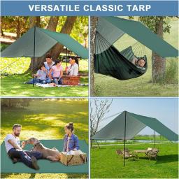 Lightweight Waterproof Camping Tarp, Sombrinha, Proteção UV, Aventura ao ar livre, Caminhadas, Mochila, Tenda de piquenique - Image 6