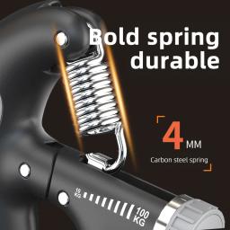 Equipamento Fitness Smart Counting Grip, Ajuste Livre, Treinamento Profissional de Mão, Treinamento Muscular do Braço, 10-100kg - Image 4