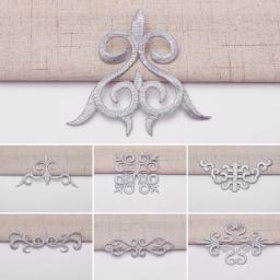 Ferro em apliques remendos bordados dourados decoração de festa vintage metálico fantasias cosplay flor diy guarnições - Image 3
