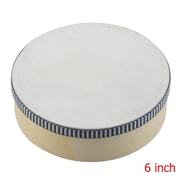Pandeiro de Madeira para Crianças - Tambor de Percussão Portátil em Tamanhos 6, 8 e 10 Polegadas para Brincar e Aprender Música