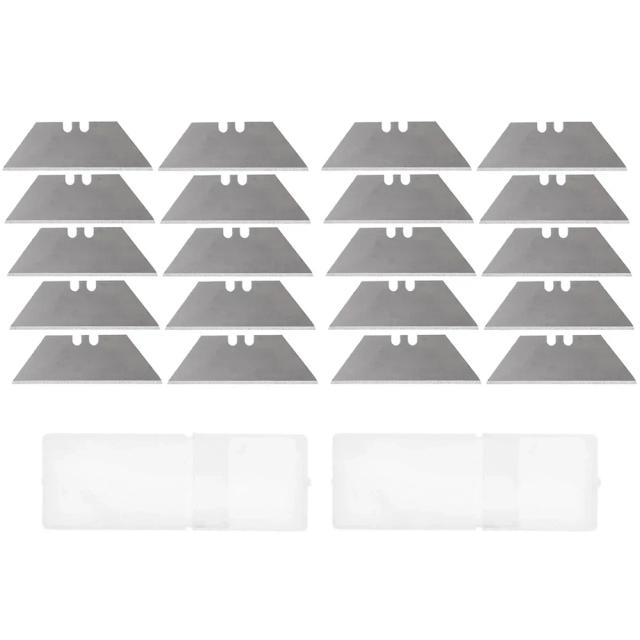 Lâmina Trapezoidal de Substituição com Caixa para Corte Artesanal e Ferramentas de Aço Carbono com 10/20 Peças