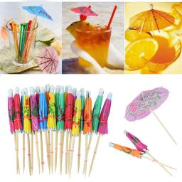 Conjunto de 20, 30 ou 50pcs de guarda-chuva para coquetel, comida, frutas, palito, decoração de festa, casamento, havaiano, aniversário - Image 4
