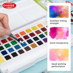 Conjunto de Tinta Aquarela com Canetas Escova, Suprimentos de Arte para Artistas, Amadores e Amantes da Pintura, 12 24 36 48 Cores - Image 5