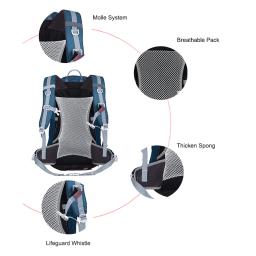 Mochila impermeável leve para homens e mulheres, bolsas de escalada, bolsa de esqui esportiva escolar, bolsa de ciclismo de montanha com chuva - Image 5