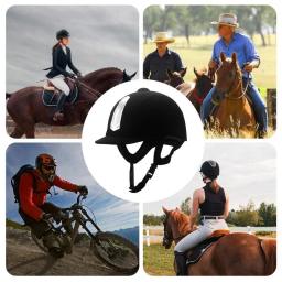 Capacete equestre para equitação, respirável, durável, abs, segurança, meia capa, capacetes para homens, mulheres, crianças, 52-62cm - Image 6