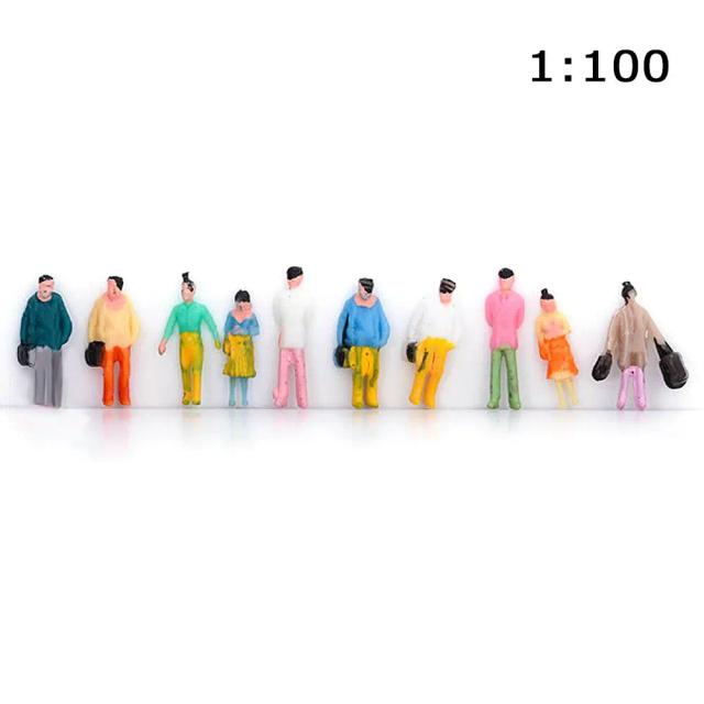 Modelos de Figurantes para Construção em ABS - 10 a 50 Peças em Cores Variadas para Projetos DIY 1:25 a 1:75