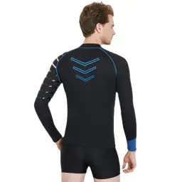Traje de manga comprida de neoprene masculino, jaquetas de mergulho, mantem terno quente, 3mm, inverno - Image 3
