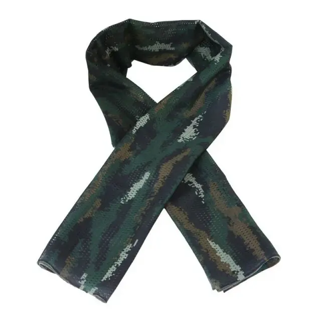 Cachecol Camuflado Multifuncional para Esportes ao Ar Livre: Máscara, Aquecedor de Pescoço e Bandana para Caça, Sniper e Caminhadas com Secagem Rápida