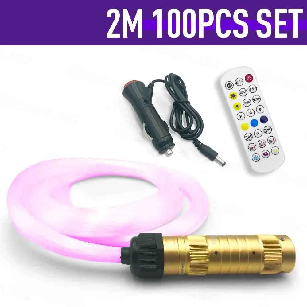 LED estrela teto fibra óptica luzes, controle inteligente App, efeito céu estrelado, disponível para decoração do carro - Image 1
