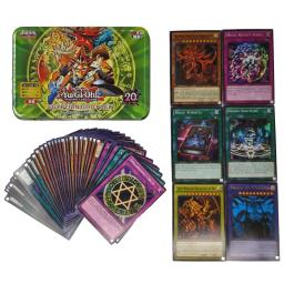 Yu Gi Oh Cartões da Coleção do Jogo com Lata Holográfica do TCG Inglês, Dragão Branco Dourado, Deck com TCG - Image 1