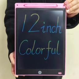 LCD Escrita Tablet para Crianças, Graffiti Sketchpad Brinquedos, Handwriting Blackboard, Magic Drawing Board, Presente, 10 ", 12" - Image 1