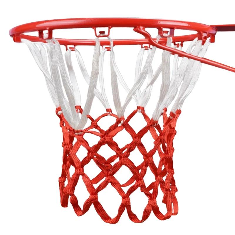 All-Weather Basquete Net, Vermelho, Branco, Azul, Tri-Color, Hoop, Basket Rim, Net Powered - Image 1