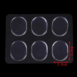 Tambor transparente amortecedor Gel Pads, Percussão Instrument Acessórios, Tambor e tambor silencioso, Novo, 6pcs por conjunto - Image 5