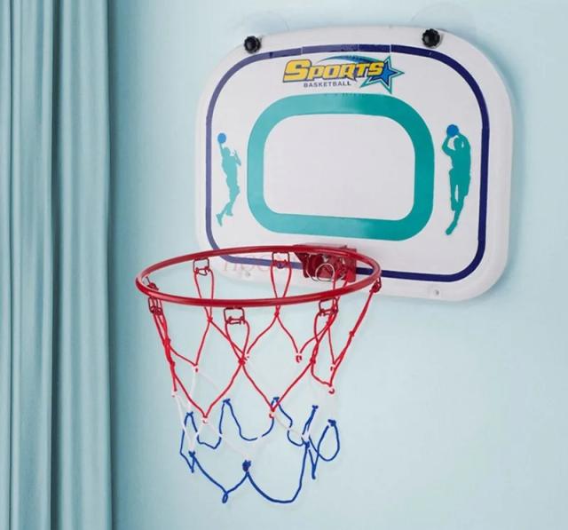 Cesta de Basquete Dobrável para Parede: Aro Pendurado para Brincadeiras Internas Infantis