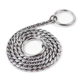 Coleira de cobre para animais de estimação, coleira de cachorro, corrente de cobra, metal Choke, P Slip, coleiras para cães pequenos, médios e grandes - Image 2