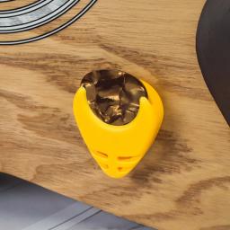 Acessórios para guitarra 1 peça, portátil, palheta de suporte, caixa acústica em formato de coração, partes da guitarra - Image 1