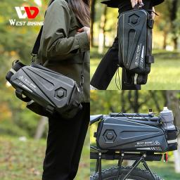 À prova d'água Bicicleta Carrier Bag, Traseiro Rack, Bagagem Do Tronco, Pannier Sacos, Equipamento de ciclismo, MTB, EVA, Oxford Pano - Image 2